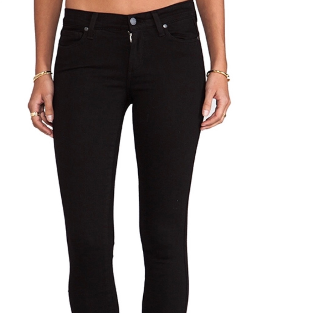 Paige black ultra skinny jeans